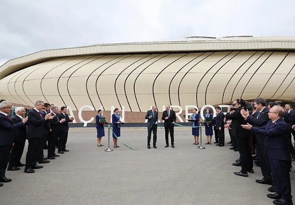 Cumhurbaşkanı Erdoğan, Laçın Uluslararası Havalimanı'nın açılışını yaptı